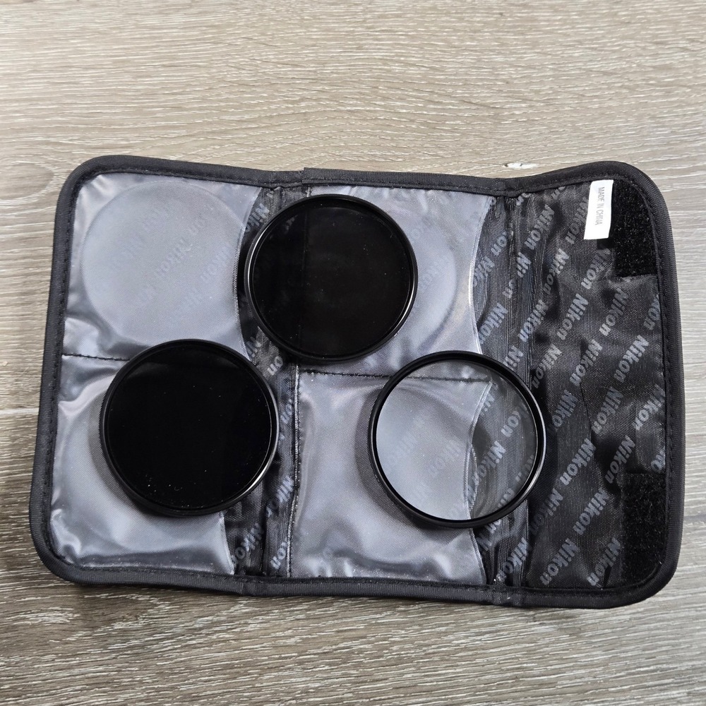 Nikon 67MM ND8 ND4 UV Camera Lens Filters Kit with Protective Pouch Wallet Case